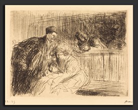 Jean-Louis Forain, The Lawyer Talking to the Prisoner (second plate), French, 1852 - 1931, 1909,