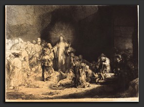 Leopold Flameng after Rembrandt van Rijn, The Hundred Guilder Print, French, 1831 - 1911, etching