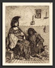 EugÃ¨ne Delacroix (French, 1798 - 1863), Jewish Woman of Algiers (Juive d'Alger), 1833, etching