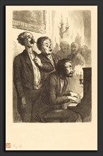 Charles Maurand after Honoré Daumier (French, active 1863-1881), Les Chanteurs de salon, 1862, wood