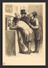 Charles Maurand after Honoré Daumier (French, active 1863-1881), L'Hotel des ventes: L'Amateur,