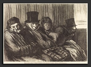 Charles Maurand after Honoré Daumier (French, active 1863-1881), Train de plaisir, 1862, wood