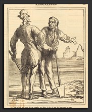 Honoré Daumier (French, 1808 - 1879), Vous n'avez pas besoin de me rappeler ses titres, 1871,