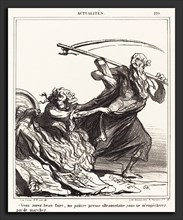 Honoré Daumier (French, 1808 - 1879), Vous aurez beau faire, ma pauvre presse, 1866, lithograph
