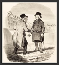 Honoré Daumier (French, 1808 - 1879), Je vous arrÃªte, mauvais sujet, 1852, lithograph