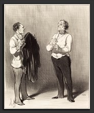 Honoré Daumier (French, 1808 - 1879), (Le Domestique) - Monsieur ferait bien, 1852, lithograph