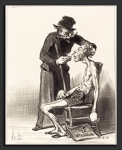 Honoré Daumier (French, 1808 - 1879), Un Lutteur malheureux, 1851, lithograph