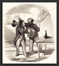 Honoré Daumier (French, 1808 - 1879), Membre du dix Décembre prenant le la, 1850, lithograph