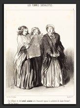 Honoré Daumier (French, 1808 - 1879), Les Délégués du club central socialiste ont repoussé, 1849,