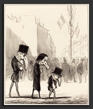 Honoré Daumier (French, 1808 - 1879), Les Trois petits saints, lithograph