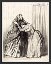 Honoré Daumier (French, 1808 - 1879), Oui, ma chÃ¨re, mon mari a ravalé ma dignité, 1849,