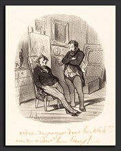 Honoré Daumier (French, 1808 - 1879), Inconvénient d'envoyer un mauvais tableau, 1848, lithograph