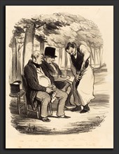 Honoré Daumier (French, 1808 - 1879), Est-il bon, au moins, votre vin!, 1848, lithograph