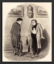 Honoré Daumier (French, 1808 - 1879), Mais quand je vous dis que je ne peux pas remuer les pieds,