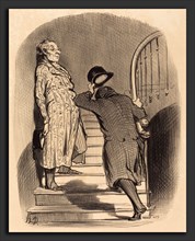 Honoré Daumier (French, 1808 - 1879), Un Locataire qui paie exactement son terme, 1847, lithograph