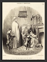 Honoré Daumier (French, 1808 - 1879), Je ne loue pas aux gens qui ont des enfants!, 1847,