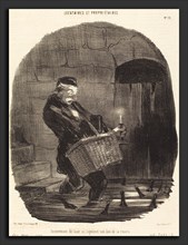 Honoré Daumier (French, 1808 - 1879), Inconvénient de louer non loin d'une riviÃ¨re, 1847,
