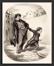 Honoré Daumier (French, 1808 - 1879), Un Fils modÃ¨le, 1847, lithograph