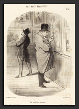 Honoré Daumier (French, 1808 - 1879), Un Veritable amateur, 1847, lithograph on newsprint