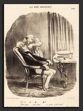 Honoré Daumier (French, 1808 - 1879), Oh! la tant mieux Ã§a prouve qu'elle vient!, 1847, lithograph