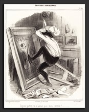 Honoré Daumier (French, 1808 - 1879), Ingrate patrie, tu n'auras pas mon oeuvre!, 1840, lithograph