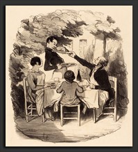 Honoré Daumier (French, 1808 - 1879), Ah! il est frais mais t'nez donc garÃ§on, 1846, lithograph