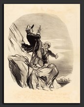 Honoré Daumier (French, 1808 - 1879), Guide, allons-nous-en au nom du ciel, 1846, lithograph
