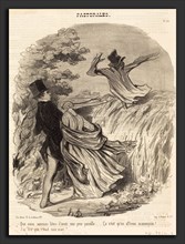 Honoré Daumier (French, 1808 - 1879), Que nous sommes bÃªtes d'avoir une peur pareille, 1845,