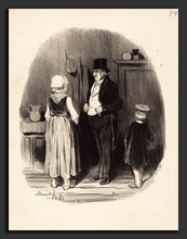 Honoré Daumier (French, 1808 - 1879), Comment! tous mes moutons sont morts, 1845, lithograph