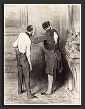 Honoré Daumier (French, 1808 - 1879), Ton habit me convient, je te l'emprunte, 1845, lithograph