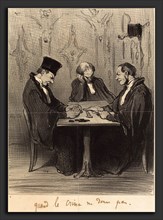Honoré Daumier (French, 1808 - 1879), Quand le crime ne donne pas, 1848, lithograph