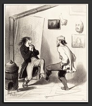 Honoré Daumier (French, 1808 - 1879), Quand on a brulé son dernier chevalet!, 1845, lithograph