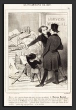Honoré Daumier (French, 1808 - 1879), Monsieur voici ce que nous donnons en prime, 1845, lithograph