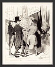 Honoré Daumier (French, 1808 - 1879), Entrez Messieurs voici de magnifiques, 1844, lithograph