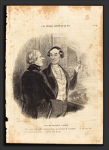 Honoré Daumier (French, 1808 - 1879), Une Maitresse a l'Opéra, 1845, lithograph