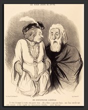 Honoré Daumier (French, 1808 - 1879), Une Représentation a bénéfice, 1844, lithograph