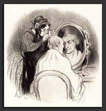 Honoré Daumier (French, 1808 - 1879), Un Monsieur qu'on rajeunit trop, 1845, lithograph