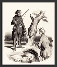 Honoré Daumier (French, 1808 - 1879), Un Pauvre pÃ¨re de famille qui, 1843, lithograph