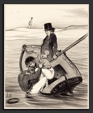 Honoré Daumier (French, 1808 - 1879), Une Révolte a bord, 1843, lithograph