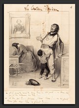 Honoré Daumier (French, 1808 - 1879), Est-il permis de revenir dans un état pareil, 1843,