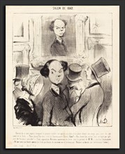 Honoré Daumier (French, 1808 - 1879), Charmé de se voir exposé, 1841, lithograph on newsprint