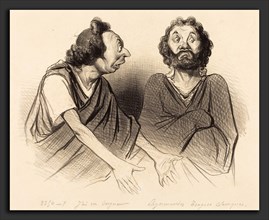Honoré Daumier (French, 1808 - 1879), J'ai vu Seigneur votre malheureux fils, 1841, lithograph