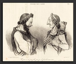 Honoré Daumier (French, 1808 - 1879), Le Jour n'est pas plus pur, 1841, lithograph on newsprint