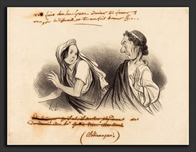 Honoré Daumier (French, 1808 - 1879), Va faire admirer ta fureur, 1841, lithograph