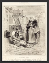 Honoré Daumier (French, 1808 - 1879), Le Tondeur de chiens, 1842, lithograph on newsprint