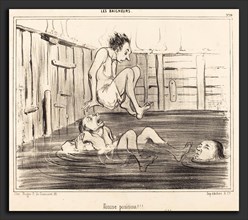 Honoré Daumier (French, 1808 - 1879), Fausse position!!!, 1840, lithograph on wove paper