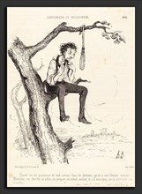 Honoré Daumier (French, 1808 - 1879), Quand on est possesseur de cent actions, 1840, lithograph on