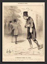 Honoré Daumier (French, 1808 - 1879), Le Ramasseur de bouts de cigares, 1841, lithograph on