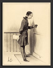 Honoré Daumier (French, 1808 - 1879), Le Mendiant a domicile, 1841, lithograph