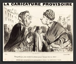 Honoré Daumier (French, 1808 - 1879), B'en parlez pas j'suis enrubé du cerbeaux, 1839, lithograph